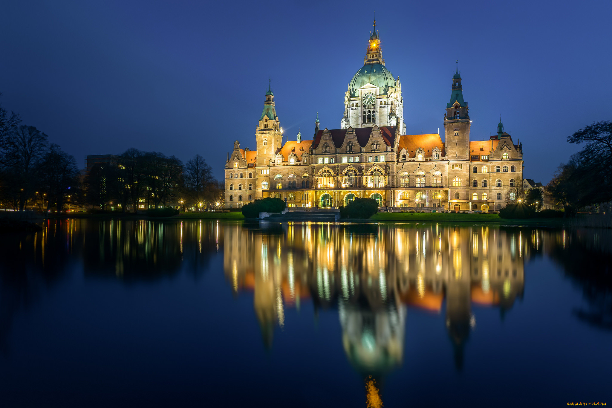 ,  , maschpark, new, town, hall, , , , , germany, hanover, lower, saxony, , , , 